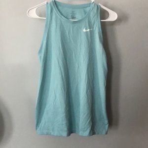 Blue Nike shirt